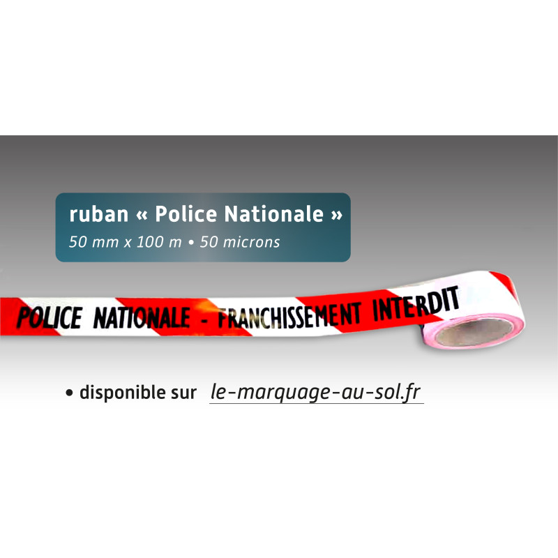 Rubalise plastique rouge/blanc signalisation police ne pas franchir ...