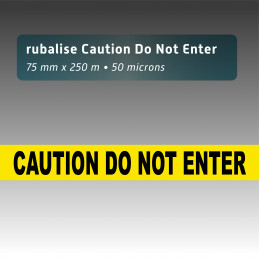 Rubalise plastique "Caution do not enter" - 75mm*250m