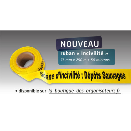 Ruban De Signalisation Plastique Uni Bleu – 250 Mètres, Pour Chantier, Sécurité, Délimitation